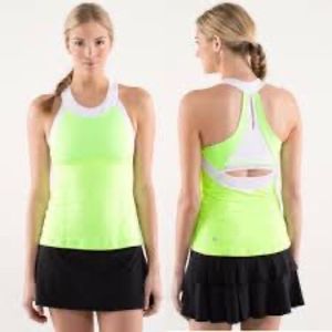 Lululemon Athletica Neon Green Tank Top